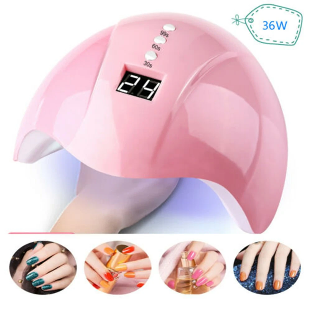 36W Nail Art UV Gel Dryer USB Charge Lamp 12 Led Light For With Timer Smart Touch Button | Красота и здоровье