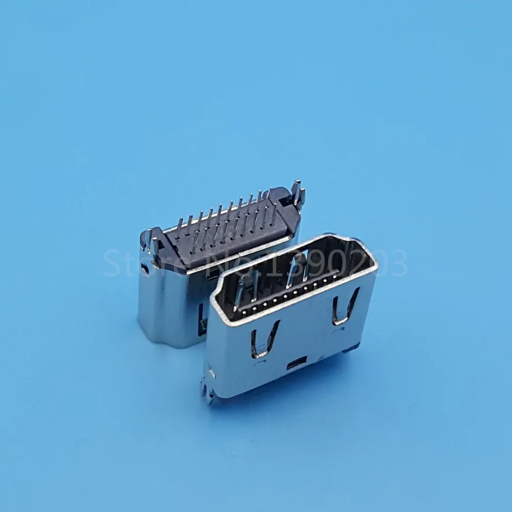 30 шт. HDMI 180 градусов DIP гнездо два ряда 19Pin PCB припой разъем