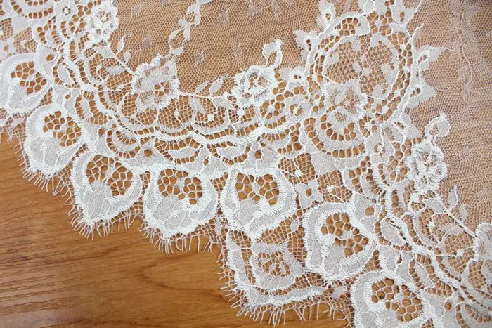 3 м/лот 35 см ширина черные и белые ресницы кружевная отделка цветок французская