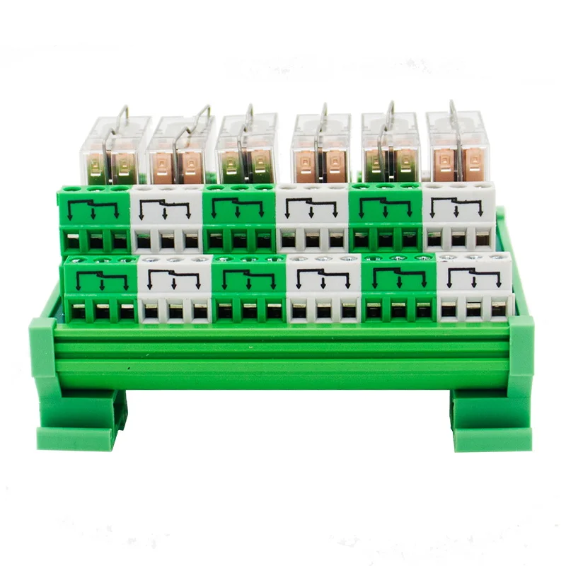 6-канальный релейный модуль OMRON DPDT G2R-2 DIN Rail Mount | Обустройство дома