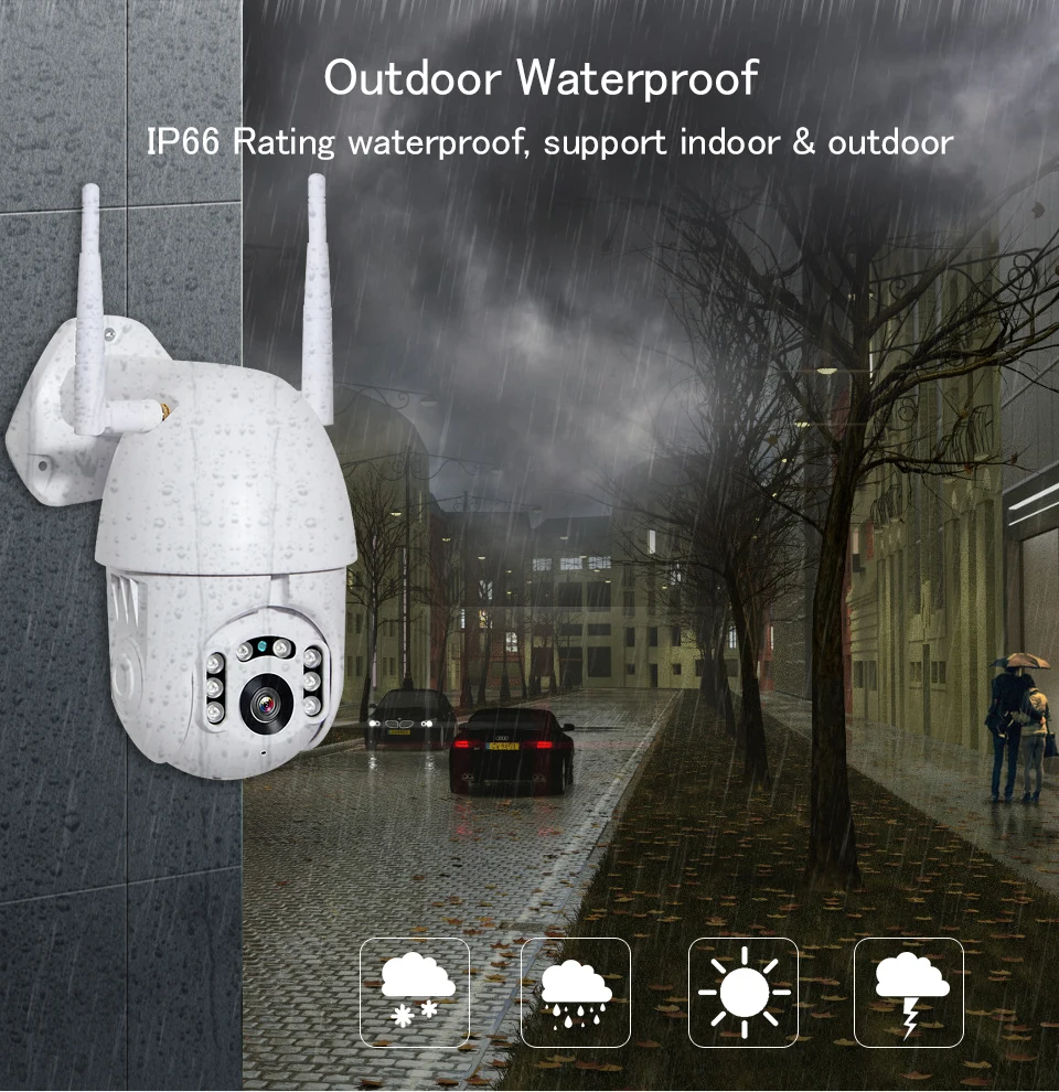 Ip-камера 720 P, WiFi, беспроводная, PTZ, скоростная купольная камера видеонаблюдения, уличная, домашняя, безопасность, видеонаблюдение, Водонепроницаемая мини-камера 1080P