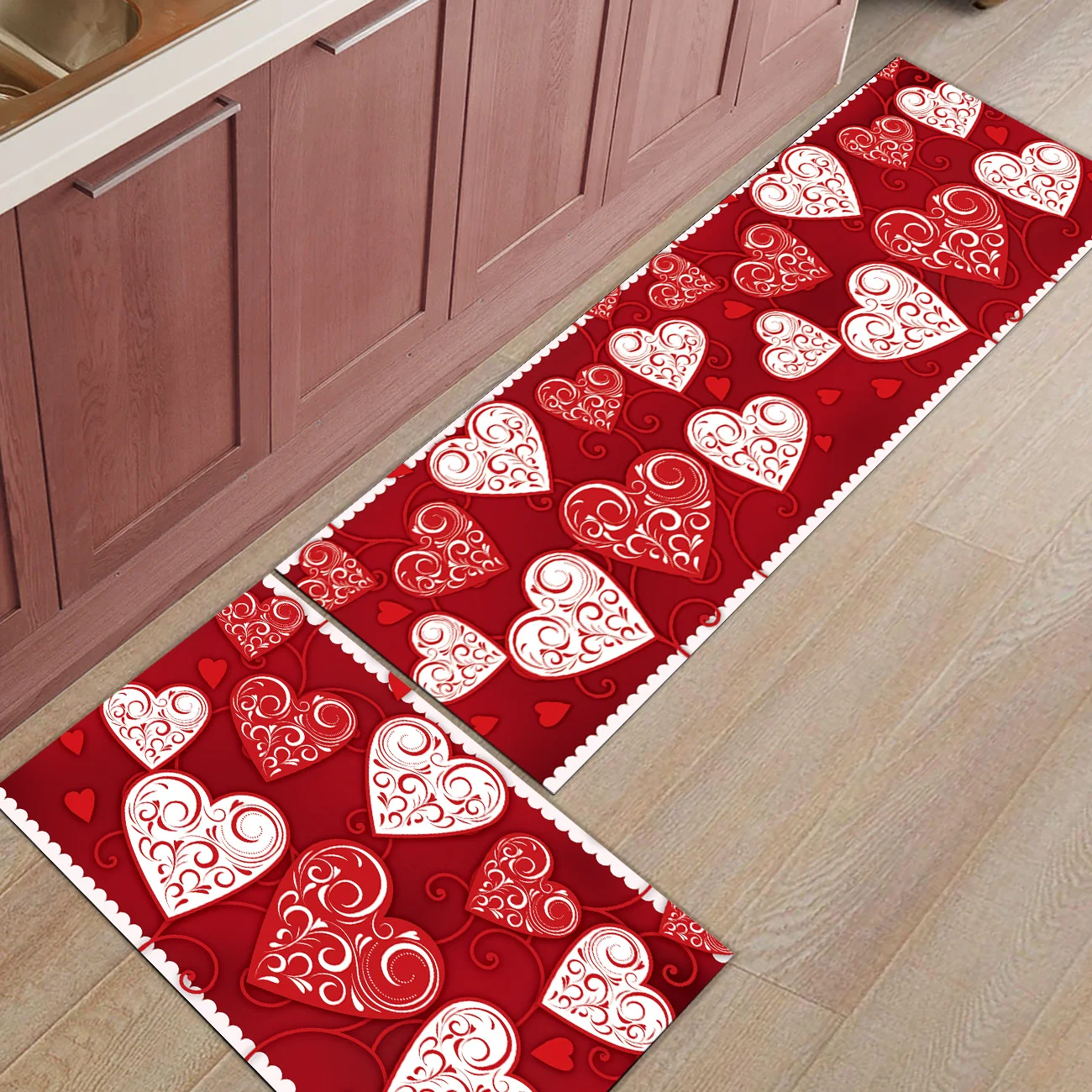 2 шт./компл. ко Дню Святого Валентина тематический коврик под дверь вход передняя