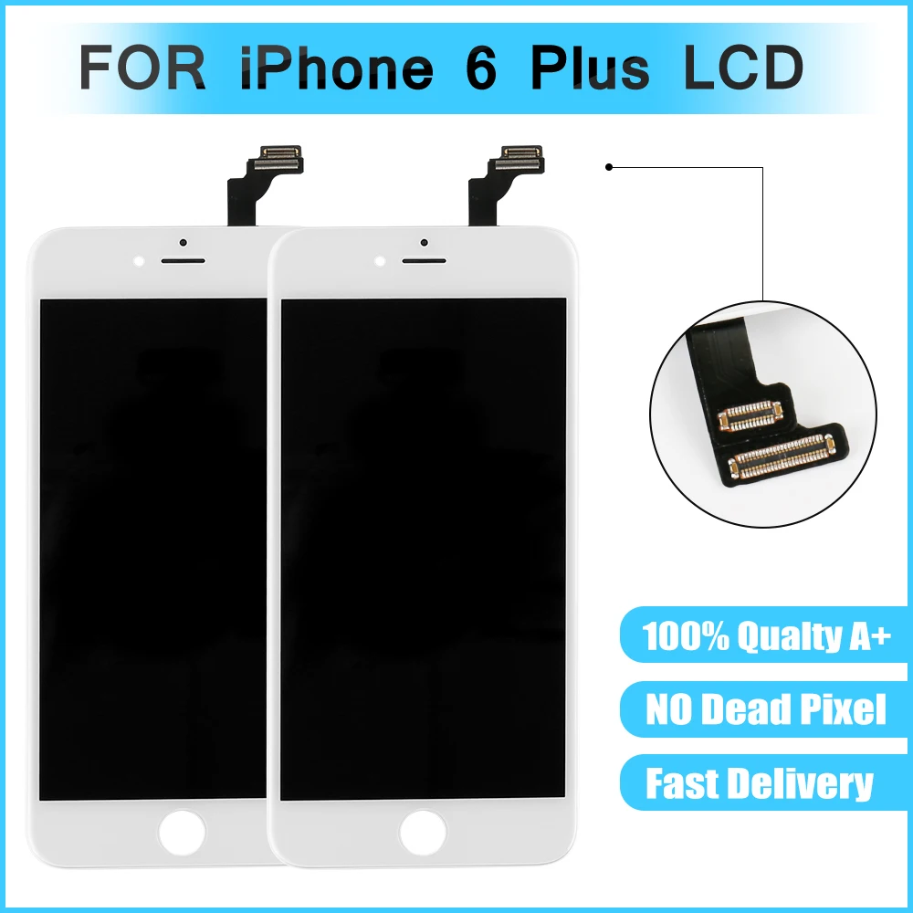 200 шт./лот для iPhone 6 plus ЖК-дисплей стекло дигитайзер сборка замена Бесплатная DHL |