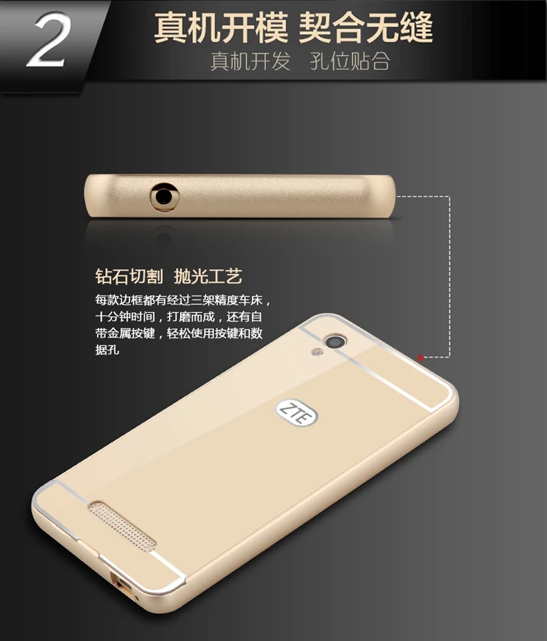 Чехол для zte blade x3 чехол для zte X 3 Алюминиевый металлический каркас акриловый чехол для zte blade x 3
