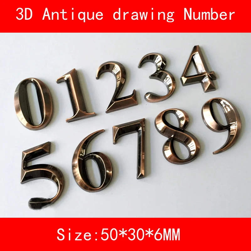 1 шт. самоклеящиеся конусные наклейки для дверей 0 9 мм|house numbers stickers|door number signdoor sticker