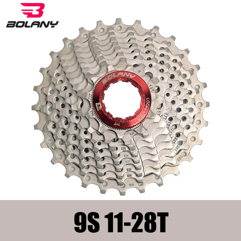 BOLANY 9 Speed Cassette 11-28T Wide Ratio Freewheel Mountain Bike MTB Bicycle Flywheel Sprocket Compatible with SIMANO | Спорт и
