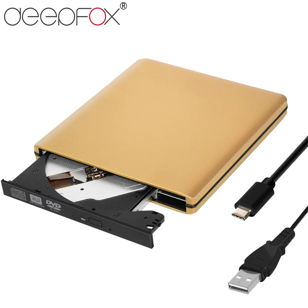 

Внешний оптический привод Deepfox, USB 3,1, для ноутбука Macbook, Lenovo
