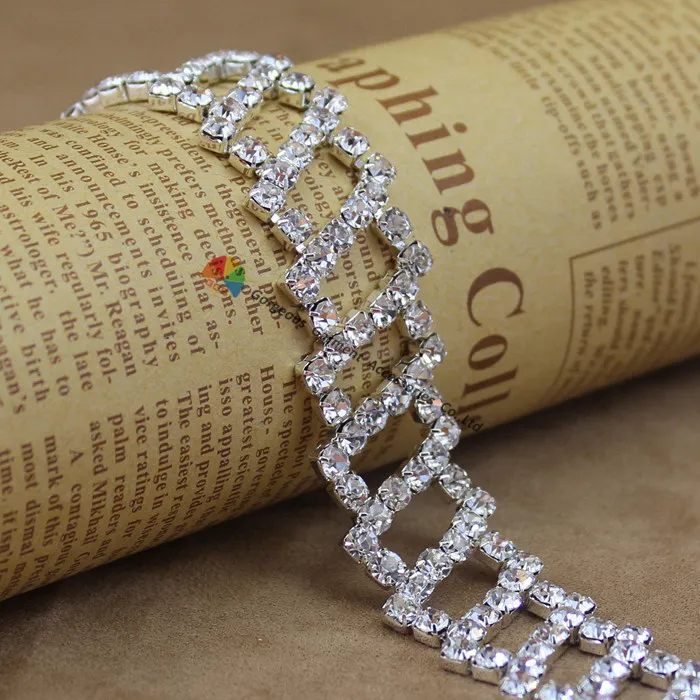 1 ярд блестящая Чешская прозрачная фотоблестящая цепочка украшение своими