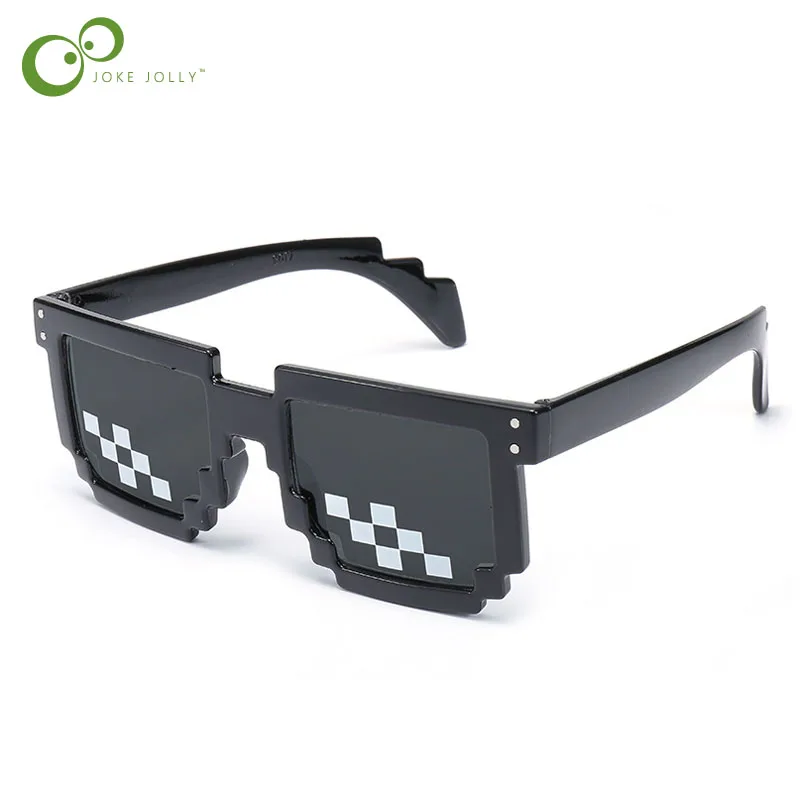 Модные солнцезащитные очки для детей косплей игра игрушки квадратные с чехлом из