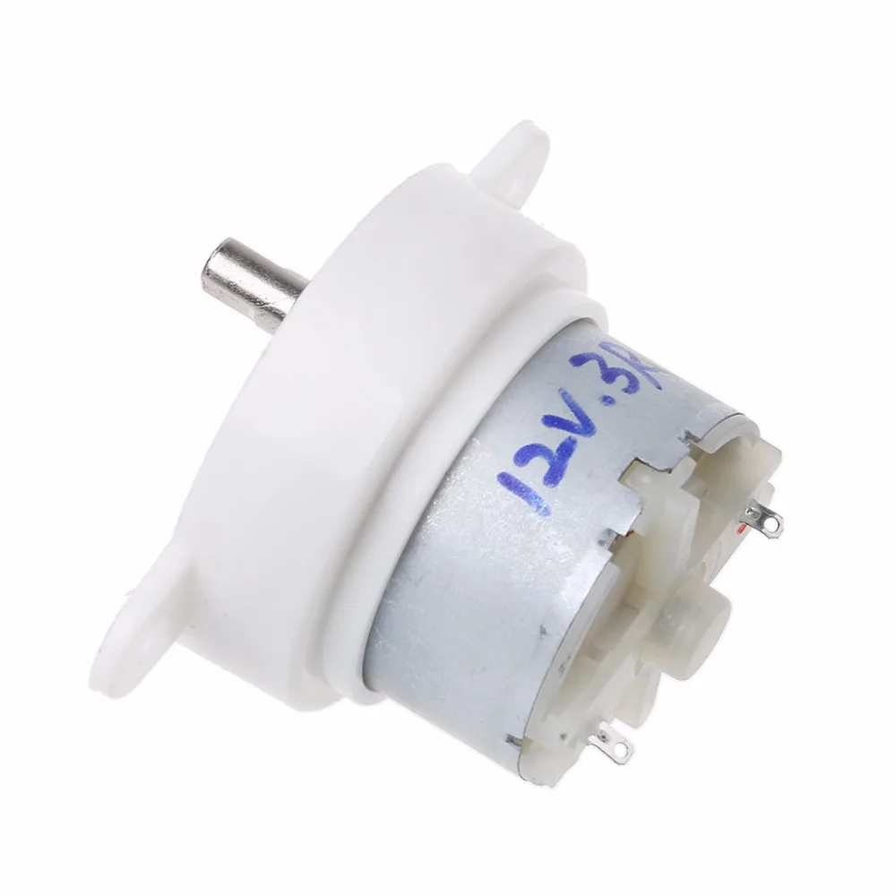 DC 12V 3 RPM Высокий крутящий момент цилиндр Электрический микро двигатель замедлить