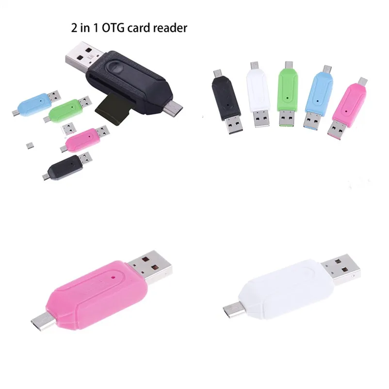 1 шт. USB OTG TF/SD кардридер удлинители для телефона Micro адаптер многофункциональный 2