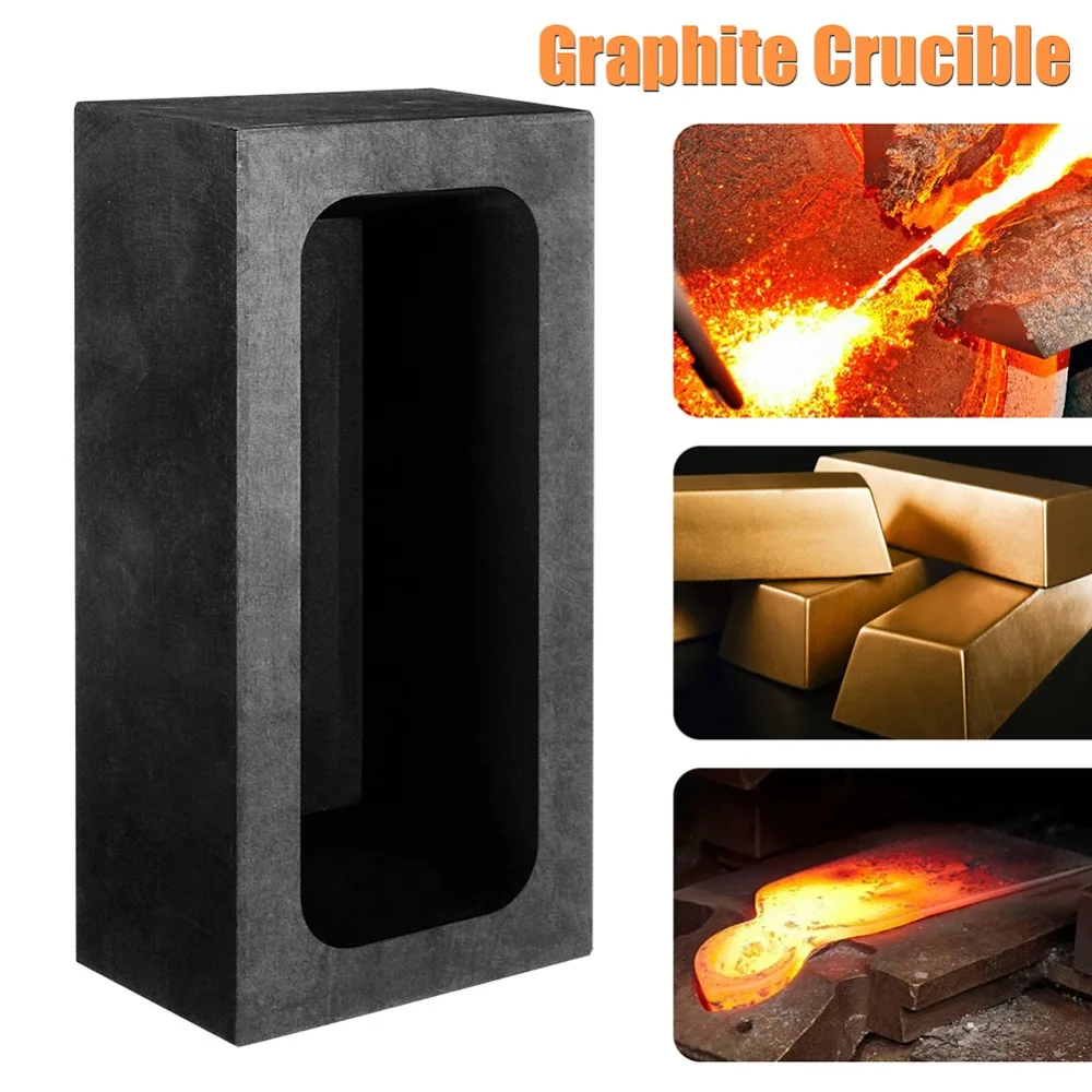 85 унций большой графит литья слиток формы для золота серебро медь плавления