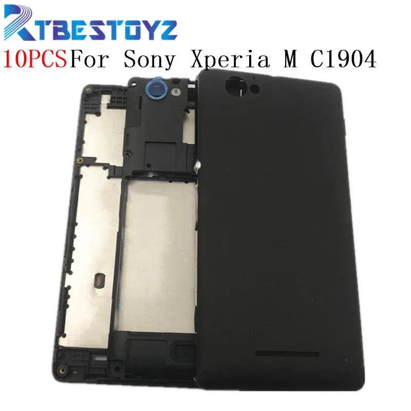 Полный корпус средняя рамка с задней крышкой батарейного отсека для Sony Xperia M C1904