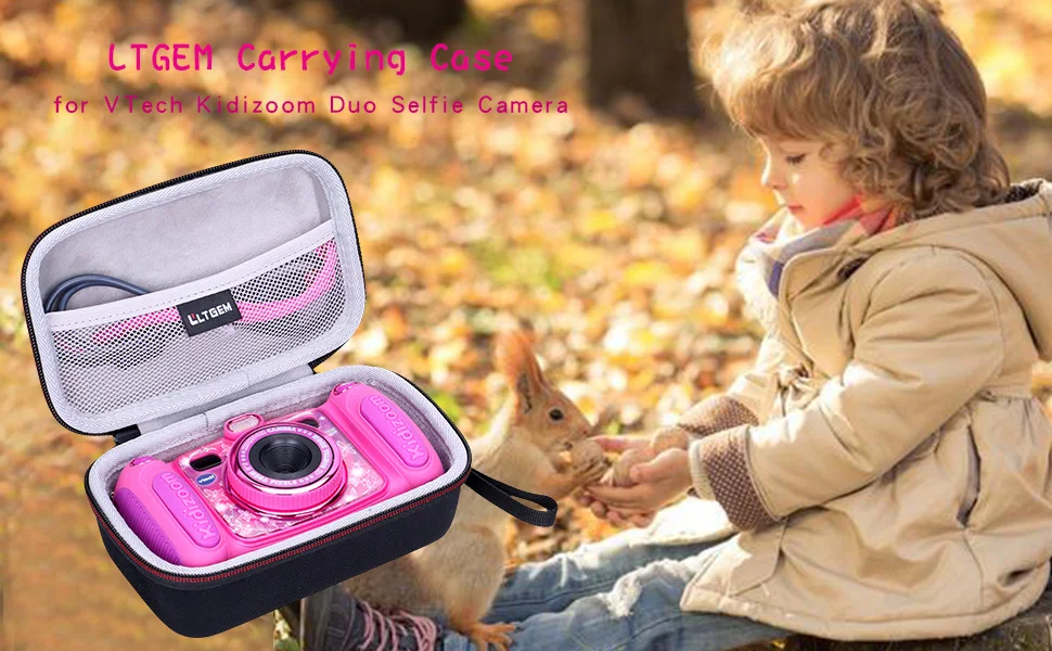 LTGEM EVA черный Переносной жесткий футляр для VTech Kidizoom Duo селфи камеры