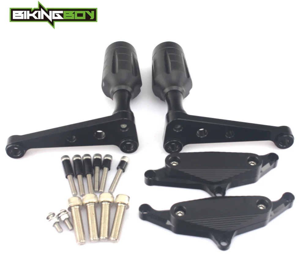 BIKINGBOY ползунок с рамкой двигателя для Yamaha VMX 1700 V Max 09 10 11 12 13 14 15 16 17 18 19 набор