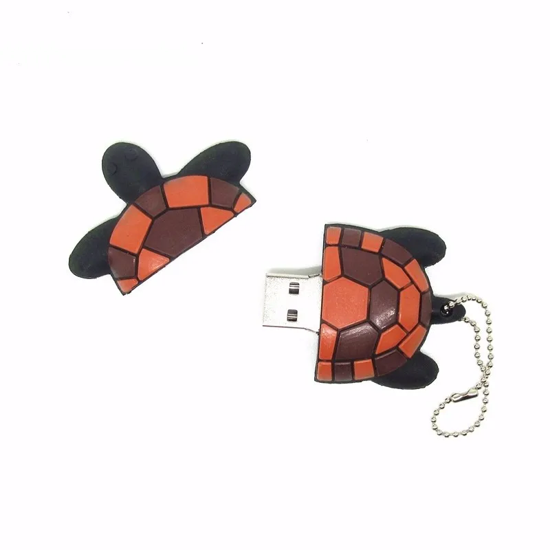 Usb флеш-накопитель мультфильм черепаха диск памяти ручка персонализированные 5