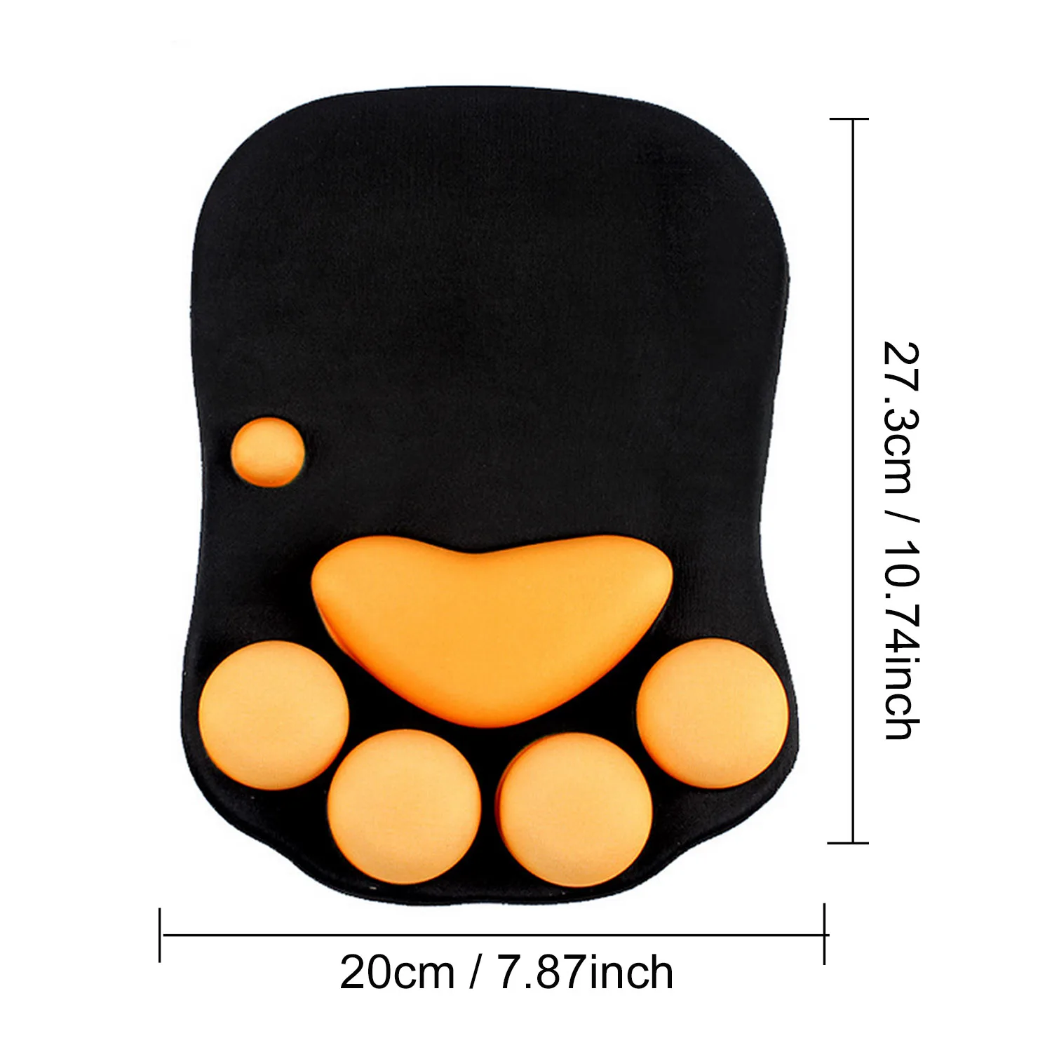 Нескользящий коврик для мыши Nworld в виде кошачьей лапы с подставкой запястья Overwatch