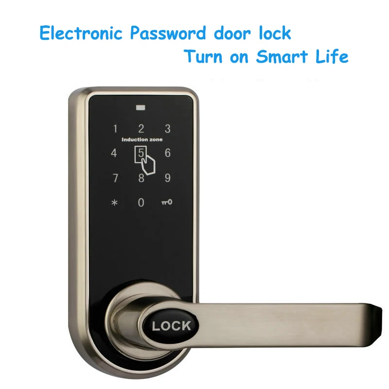 Электронный Пароль кнопка Ручка замка двери замок центральный Главная Спальня