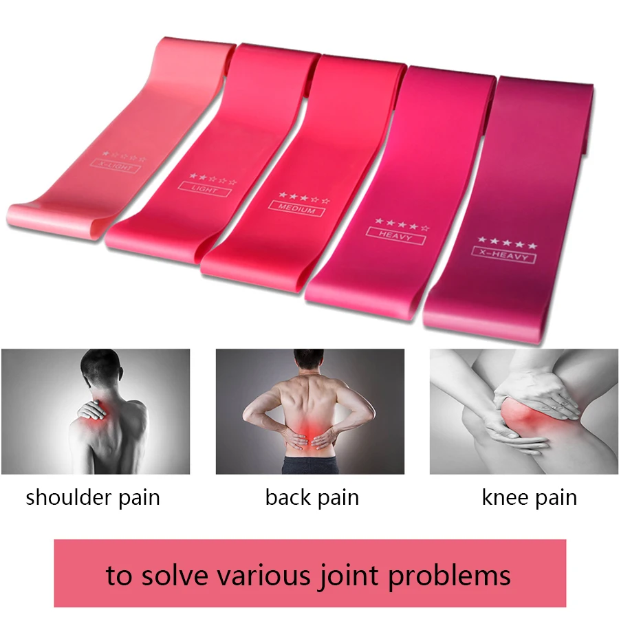 Эспандеры для фитнеса Резиновая лента тренировок градиентные цвета резиновые