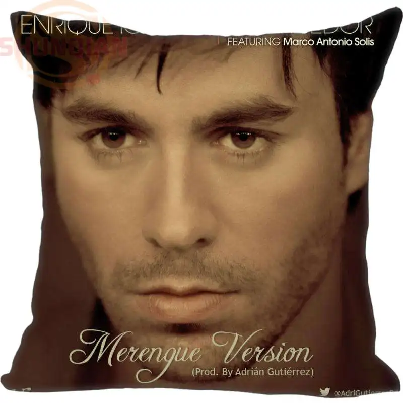 6 Декоративная Наволочка на заказ Enrique Iglesias квадратная Наволочка на молнии с принтом вашего изображения 20X20 см, 35X35 см, 40x40 см - Цвет: 6