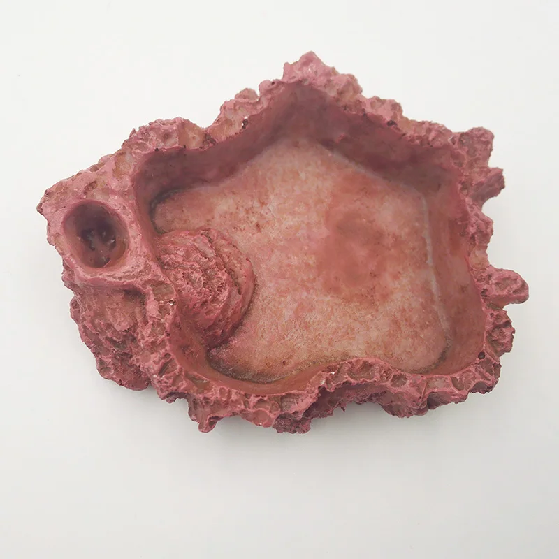 Красная кормушка для рептилий гусеничная миска раковина водяной фонтан черепаха