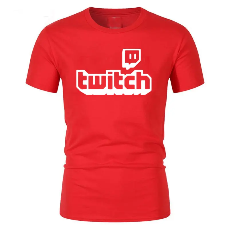 Twitch ТВ футболка Фиолетовый Игровой Топ Мужская футболка «геймер» отцы день веер подарки короткий рукав мужские футболки