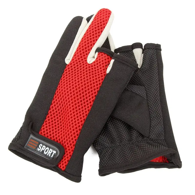 Outdoor Breathable Sunscreen Fishing Gloves 3 Fingers Cut Waterproof Neoprene Sports Hiking Anti-slip Equipment | Спорт и