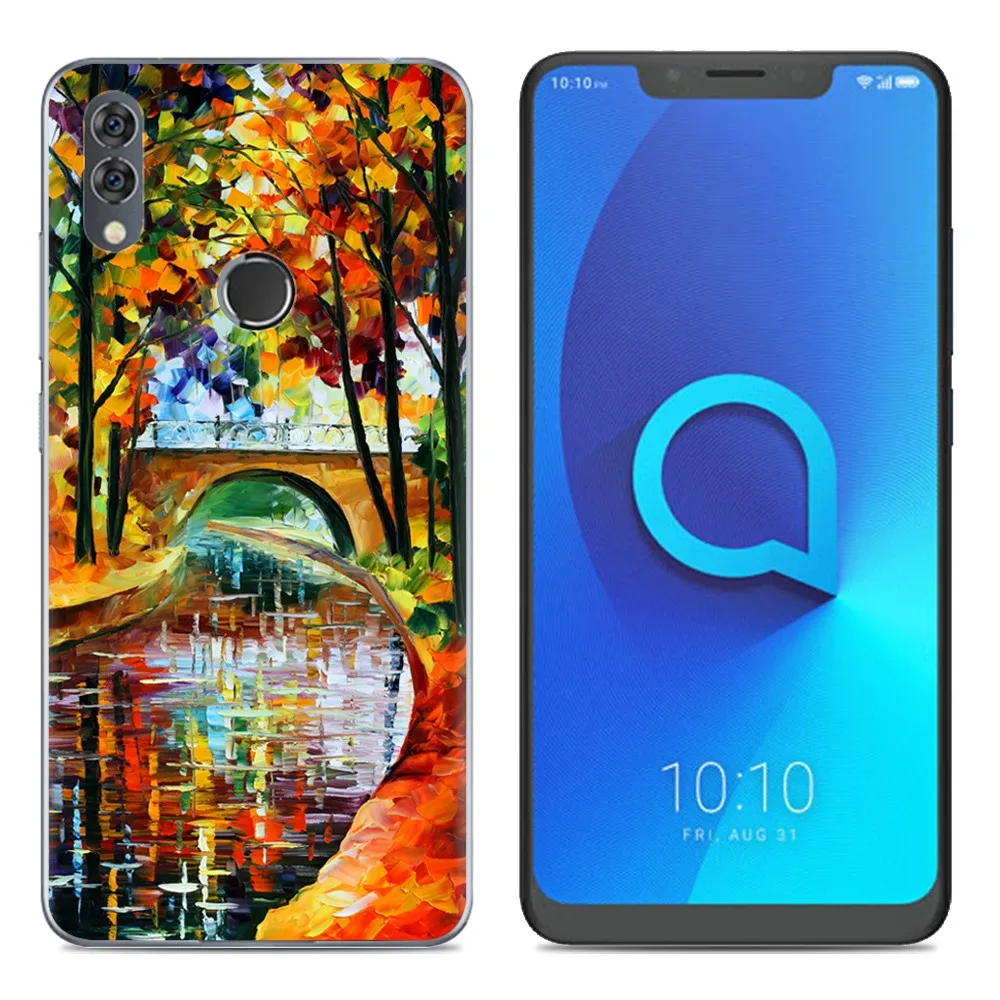 Мягкий чехол для телефона, силиконовый чехол для Alcatel 5V 6,2 дюймов, модный прозрачный чехол из ТПУ с красочным рисунком