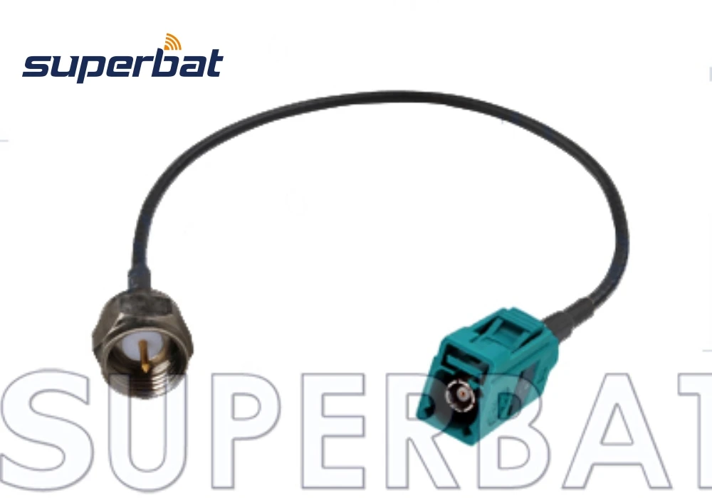 Кабель Superbat Pigtail F штекер для SMA гнездо переборка RG174 150 см RF коаксиальный кабель|sm