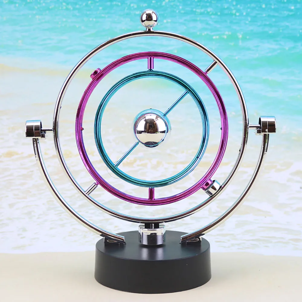 Цветной Небесный орбитальный инструмент вечного движения Armillary Sphere Настольный Декор кинетический орбитальный вращающийся гаджет