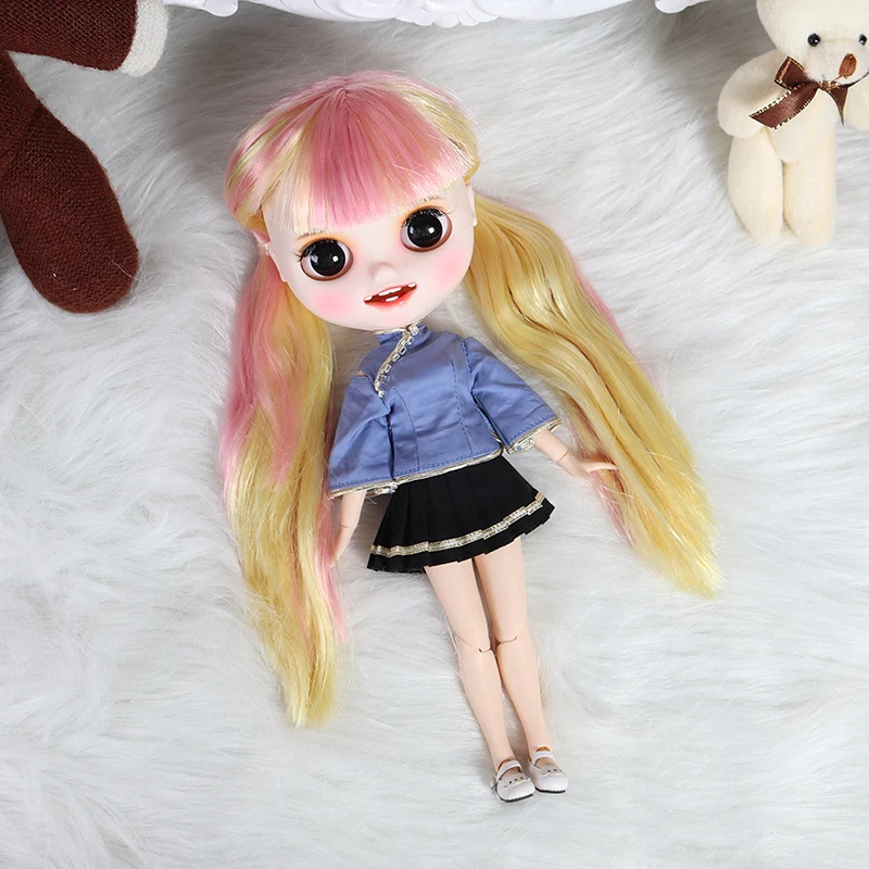 ICY Nude Blyth Кукла № 2 открытый рот с зубами резные губы матовые лица суставы тела сонные глаза 1/6 bjd, licca, jerryberry, pullip