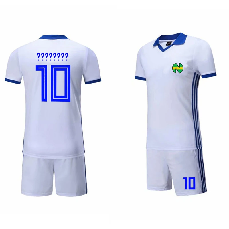 custom Футбольная форма с именем капитана Tsubasa, спортивный костюм, быстросохнущая ткань для детей и взрослых, костюм для косплея, футболка+ шорты - Цвет: custom