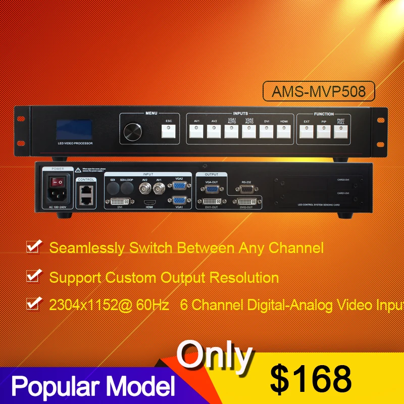 Наружные рекламные СВЕТОДИОДНЫЕ экраны использование AMS-MVP508 видео бесшовный