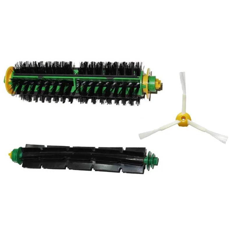 3 шт./лот щетка с щетиной и гибкой щеткой для Irobot Roomba 500 527 528 530 532 535 540 560 562 570 572 580 581