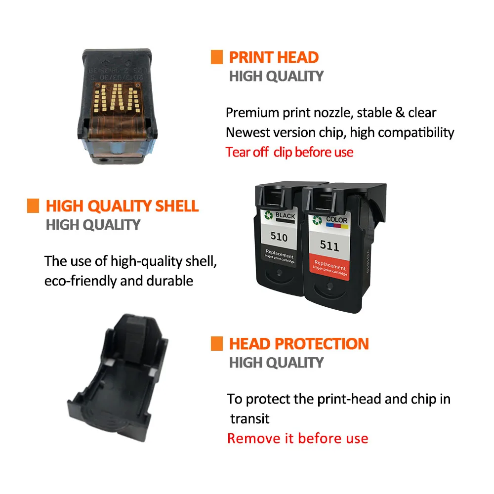 hisaint for Canon PG 510 PG510 Ink Cartridge MP240 MP250 MP280 MP480 MP490 MP492 MX320 MX330 jet printer | Компьютеры и офис