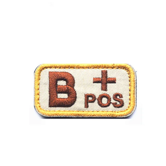 14 Крутая Мода Тип крови патч A+B+ AB+ O+ передний POS A-B-AB-O отрицательный NEG Тип крови патч группа тактический военный значок - Цвет: 14