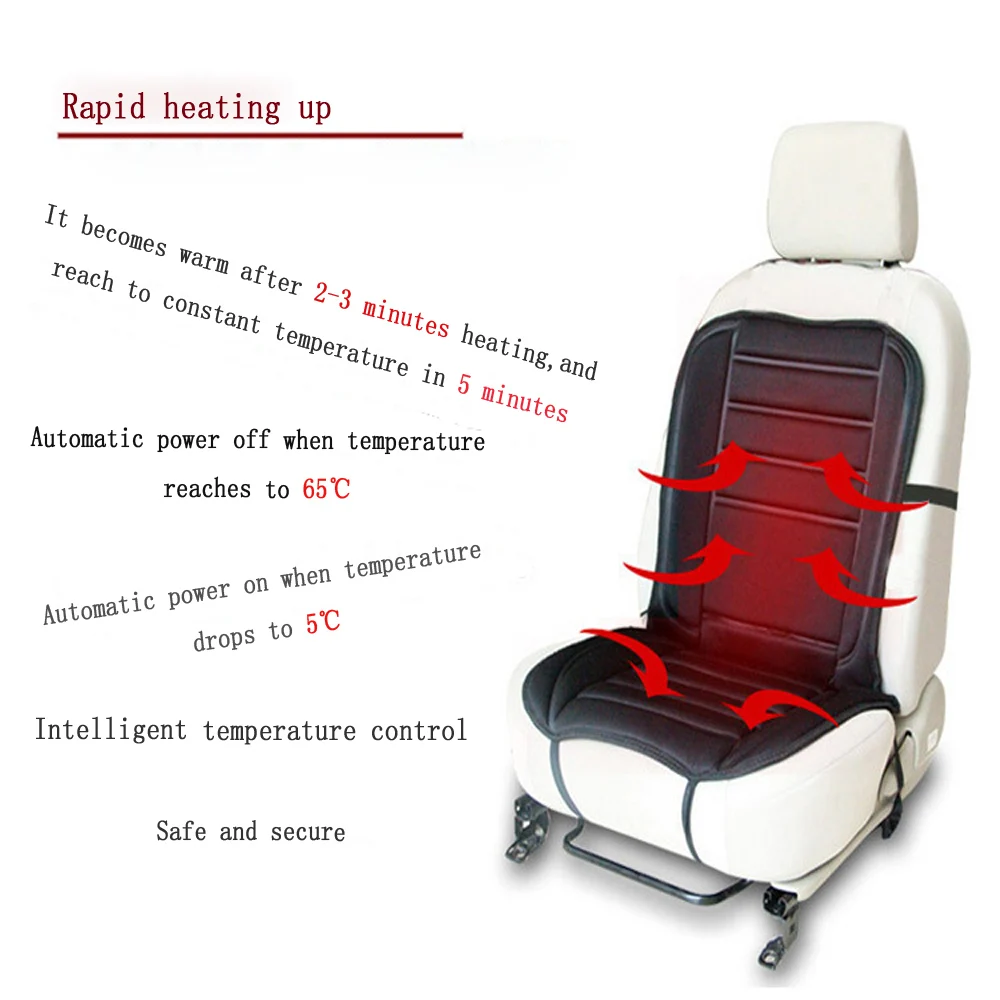 Glcc Зима автомобилей с подогревом сиденья крышка 12 В 45 Вт Подогрев Подушки