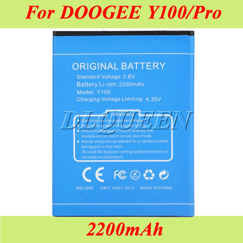 10 шт./лот Для DOOGEE Valencia 2 Y100 аккумулятор 2200 мАч для Pro Аккумулятор Bateria AKKU | Мобильные