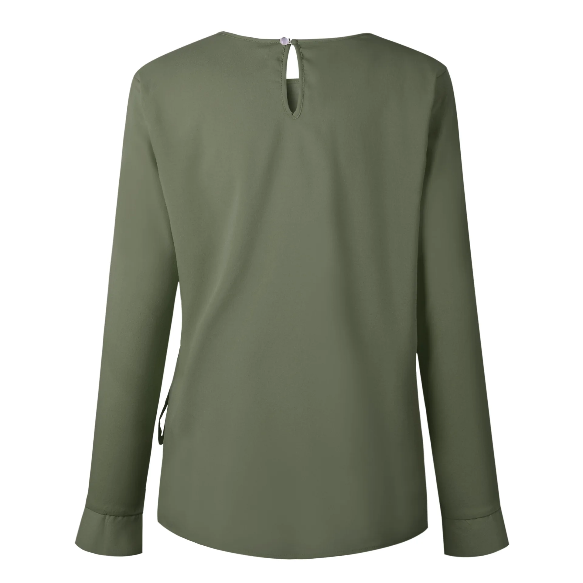 

2019 Spring Summer Shirt Women Tops Fashion Casual Street Solid Long Sleeve Round Neck Large Size Bottoming Women Shirts CW506