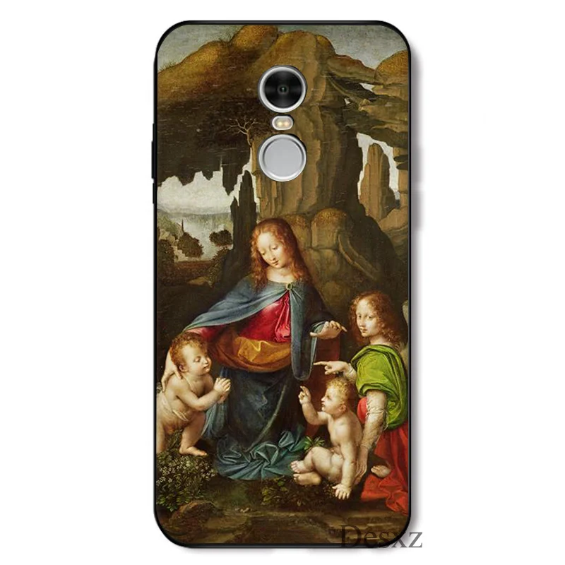 Чехол для мобильного телефона Italy Leonardo Da Vinci Art Work Painting Xiaomi Redmi Note 4 4A 4X 5 5A 6 7 GO S2 6A Pro