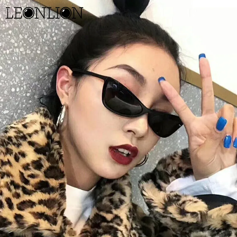 Солнцезащитные очки LeonLion Cat Eye винтажные брендовые дизайнерские в маленькой
