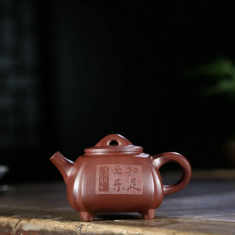 Ручная работа квадратный горшок для рисования Kungfu Teaware домашний заварник из