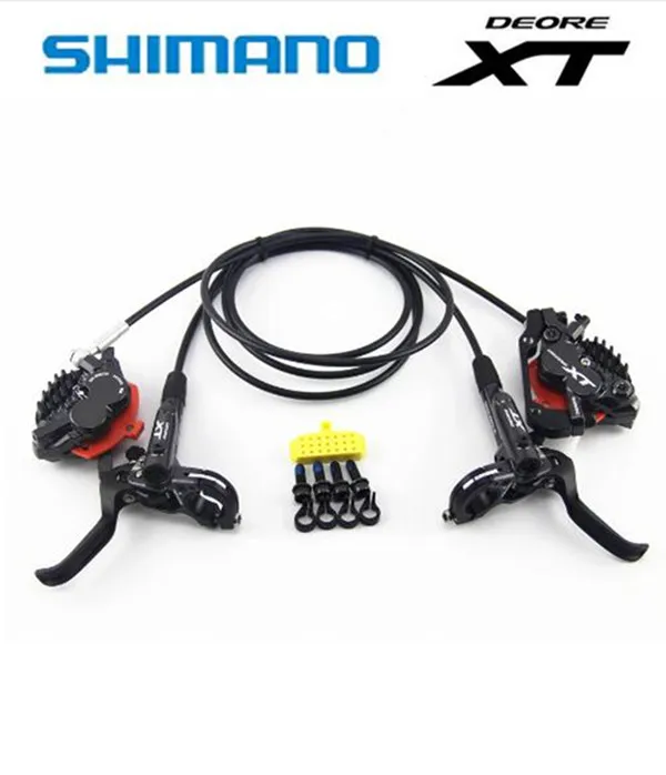 Shimano DEORE XT M8020 тормозной механизм горного велосипеда 4 поршневые HydraulicBike дисковый тормоз ICE-TECH колодки спереди и сзади DH 800/900 мм/1500/1600 мм