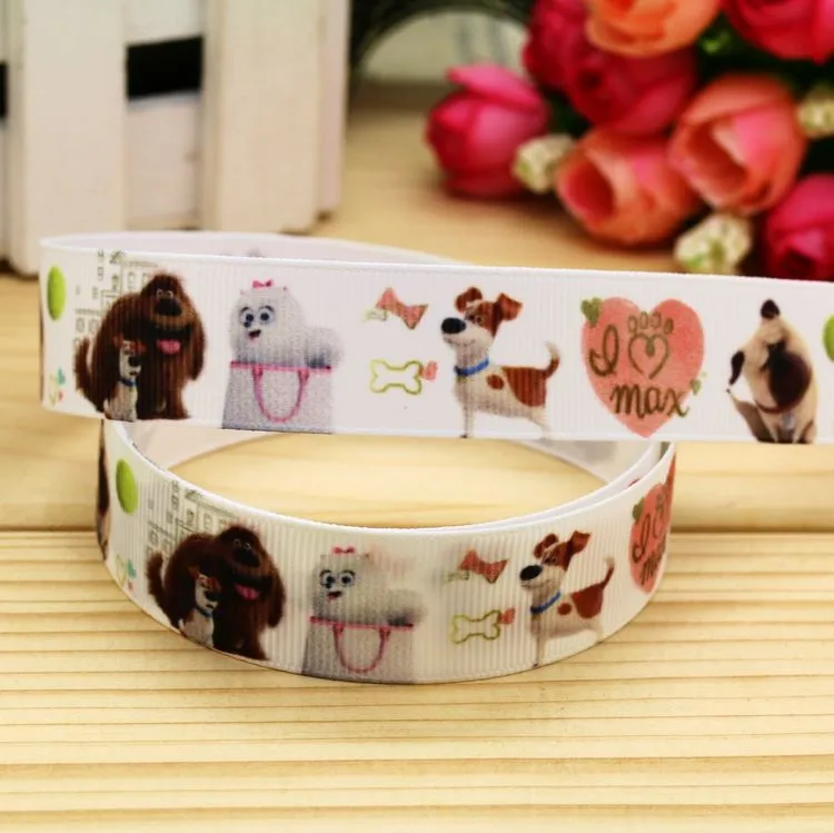 7/8 '' SpongeBob Алиса ПЭТ печатных Grosgrain ленты hairbow головные уборы украшение партии DIY OEM 22 мм D321
