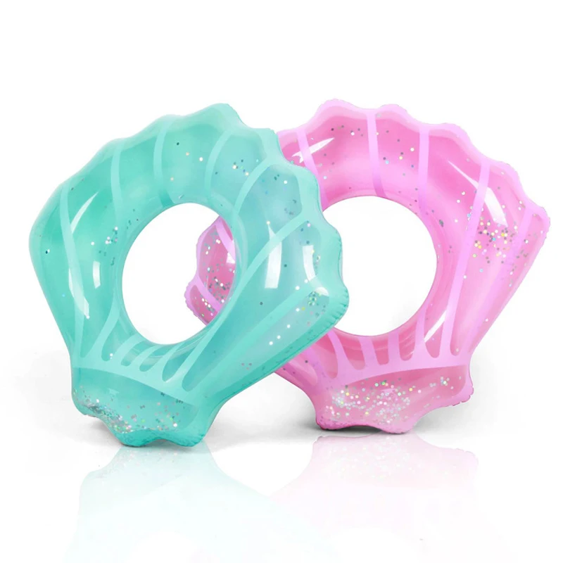 Плавательное кольцо с разноцветными блестками внутри 80 см/90 см/110 см|Плавательные