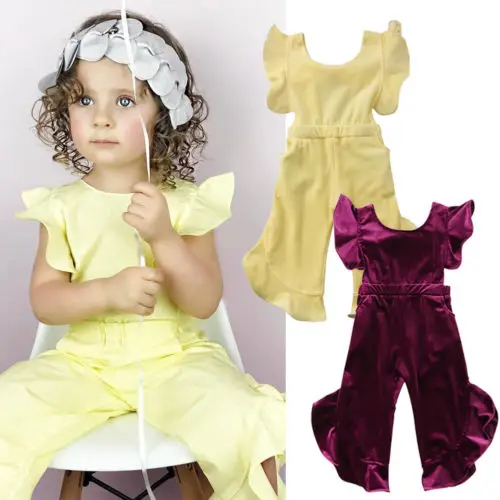 Новинка 2018 детские бархатные комбинезоны для девочек милый комбинезон с