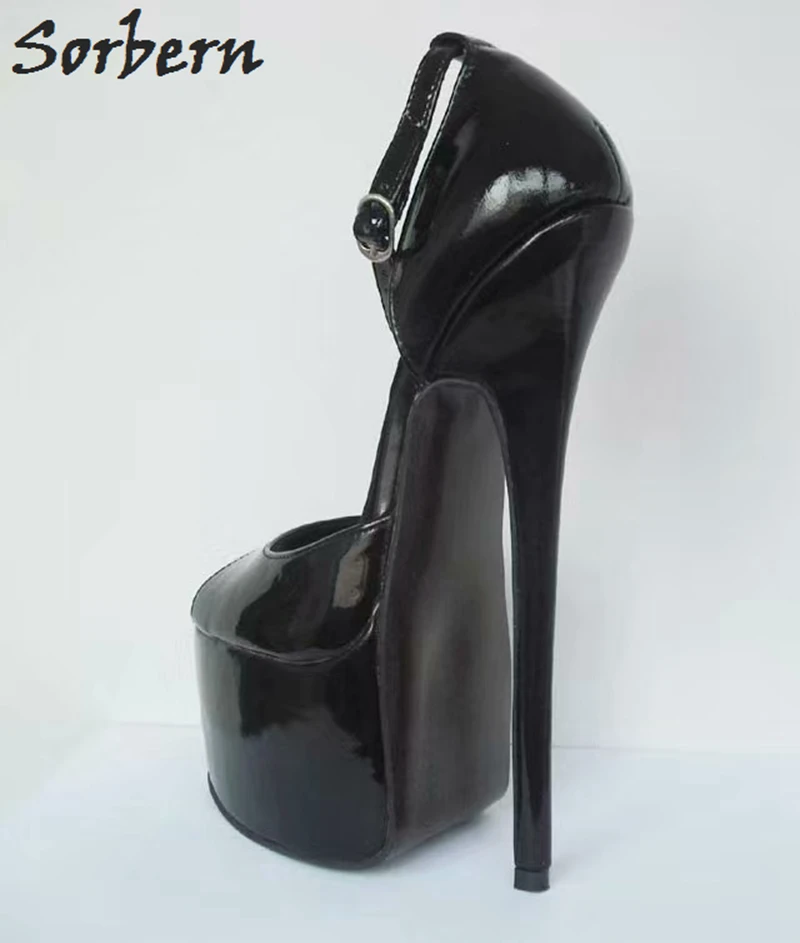 Женские босоножки на очень высоком каблуке 20 см с открытым носком|Боссоножки и