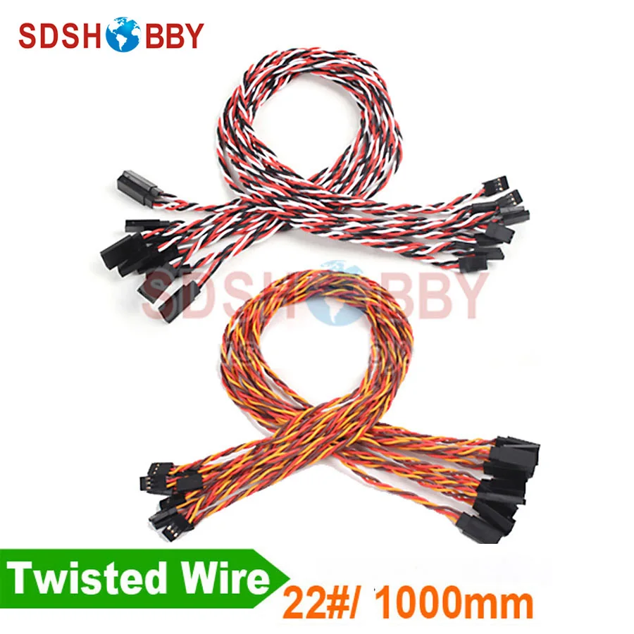 10 шт. * Сверхмощный 22 #/22AWG сервопривод витой провод 1000 мм|servo wire|wire servowire wire |