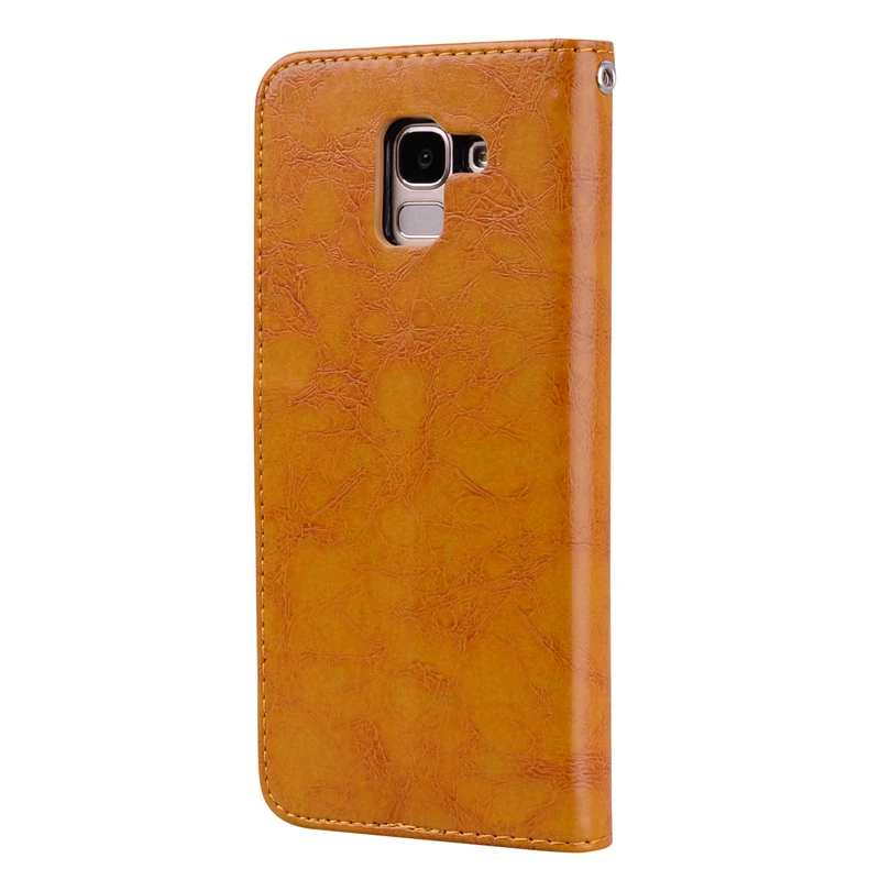 Роскошный чехол книжка из искусственной кожи для Samsung Galaxy J2 2018 J4 J6 2018|Чехлы-книжки|