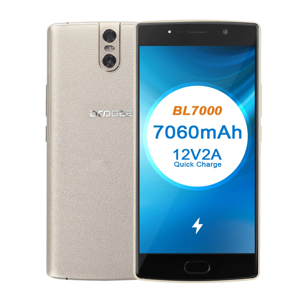 DOOGEE BL7000 7060 мАч Android 7 0 12V2A Быстрая зарядка 5 ''FHD MTK6750T Восьмиядерный 4 Гб ОЗУ 64 ПЗУ
